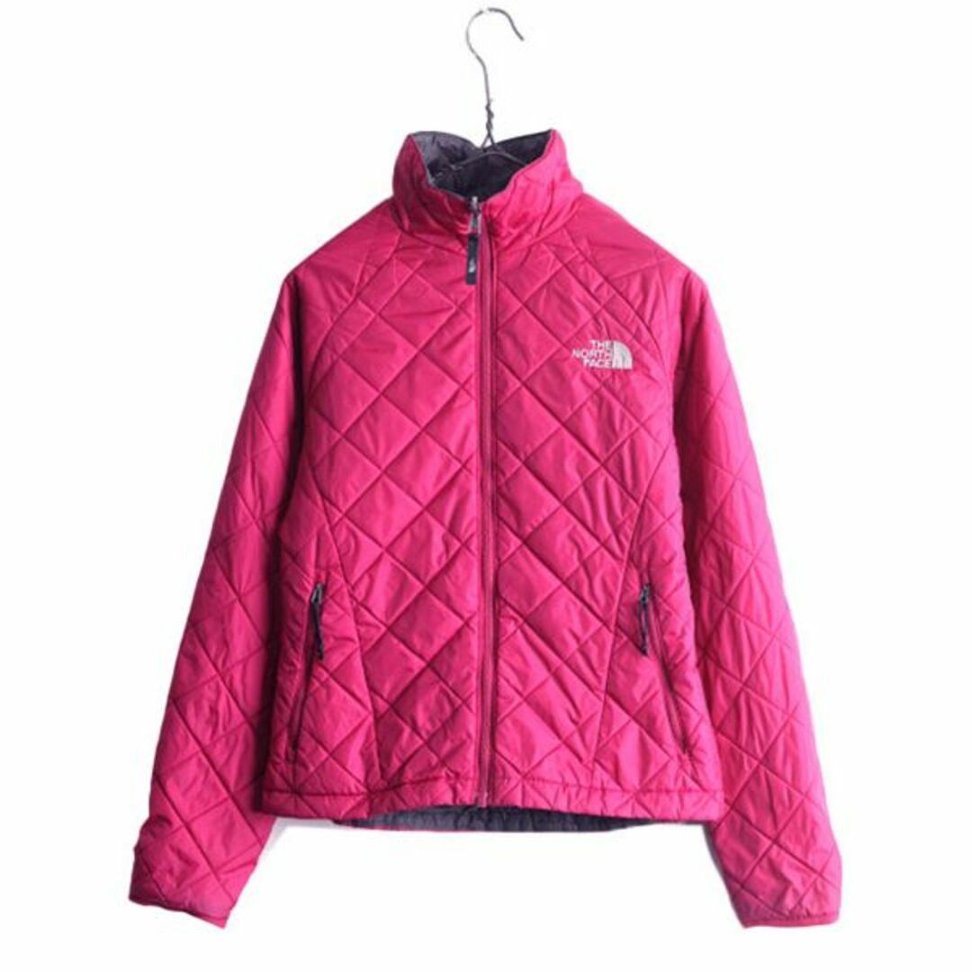 THE NORTH FACE(ザノースフェイス)のノースフェイス 中綿 キルティング ナイロン ジャケット レディース XS 古着 The North face アウトドア ハイネック フルジップ ジャンパー レディースのジャケット/アウター(ナイロンジャケット)の商品写真