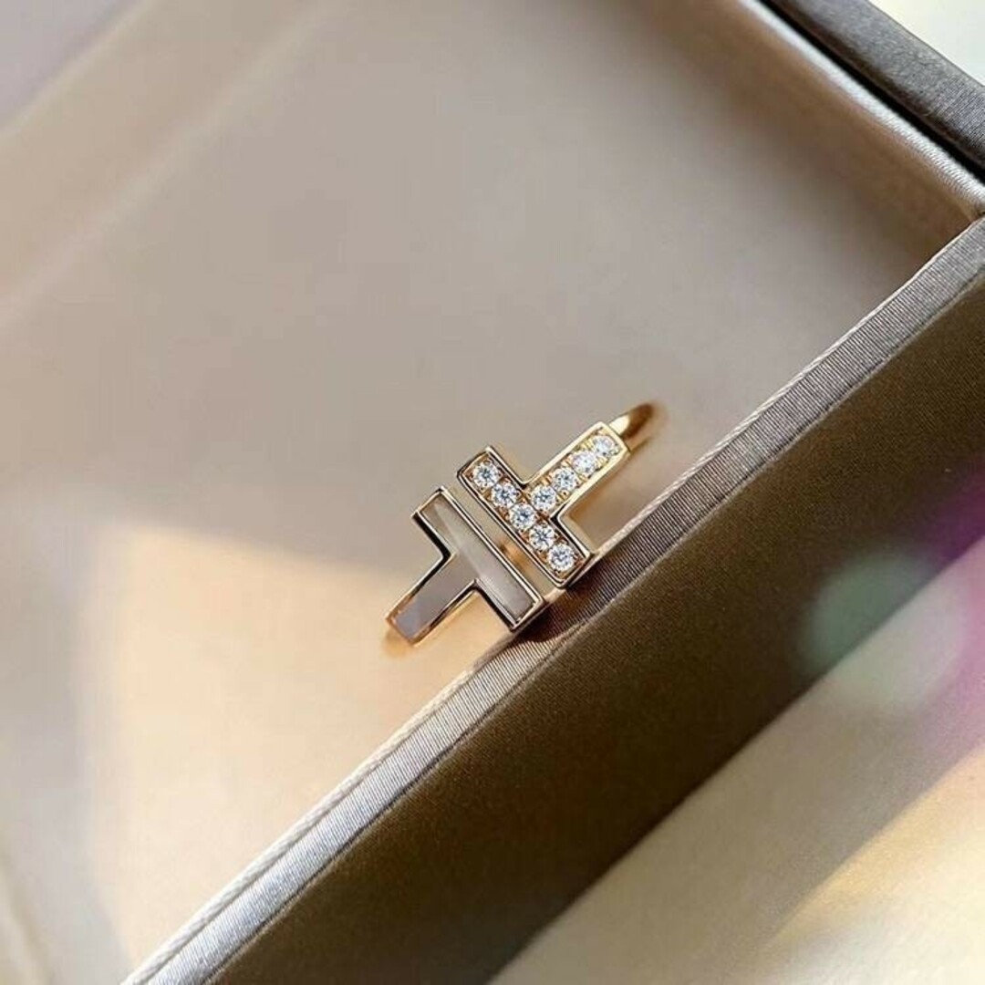 レディース　リング　指輪　ジルコニア　イエローゴールド　大人気　プレゼント レディースのアクセサリー(リング(指輪))の商品写真