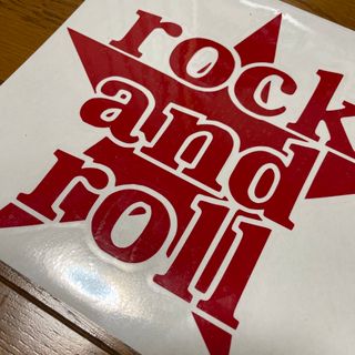 カッティングステッカー　R&R  赤　B'z(車外アクセサリ)