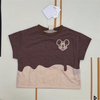 新品未使用 しまむら ミッキー ディズニー Tシャツ 90 リトシー(Tシャツ/カットソー)