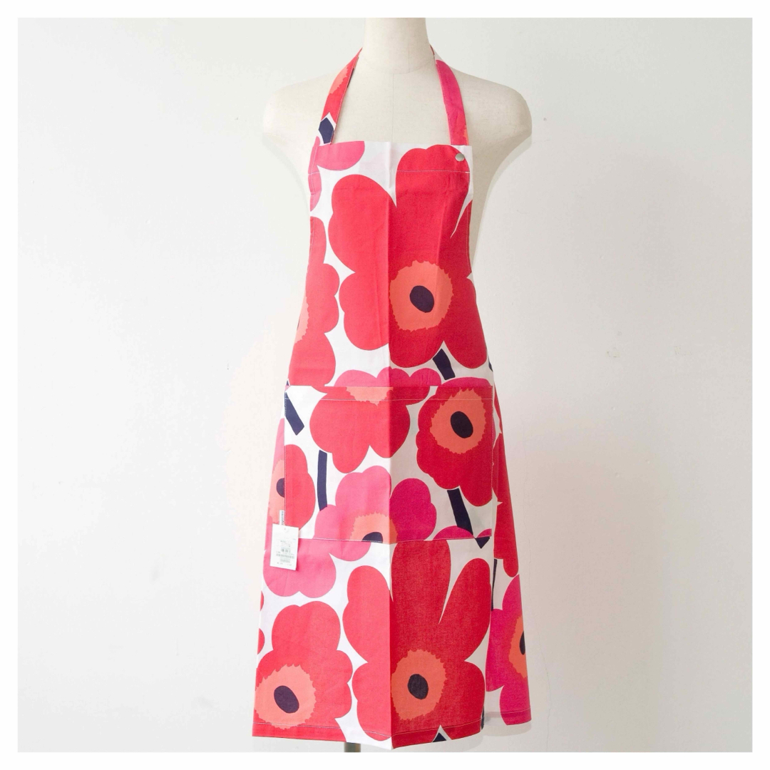 marimekko(マリメッコ)の未使用◎マリメッコ marimekkoエプロン PIENI UNIKKO レッド レディースのレディース その他(その他)の商品写真