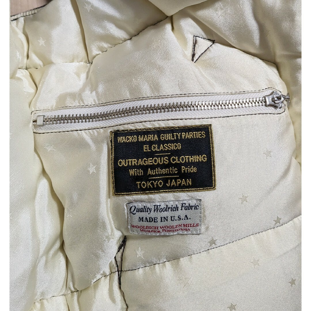 WACKO MARIA(ワコマリア)の38 美品 ロッキーマウンテン × ワコマリア × ウールリッチ ダウンベスト メンズのジャケット/アウター(ダウンベスト)の商品写真
