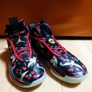 ジョーダン(Jordan Brand（NIKE）)のエアジョーダン36 八村塁 黒 赤 レッド 白 ホワイト(バスケットボール)