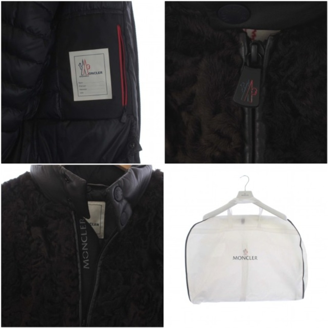 MONCLER(モンクレール)のMONCLER GRENOBLE FOURGS ラムレザー ダウンジャケット メンズのジャケット/アウター(ダウンジャケット)の商品写真