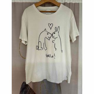 ポールスミス(Paul Smith)のポールスミス “Drawn by Paul ” ラビット Tシャツ ホワイト(Tシャツ/カットソー(半袖/袖なし))