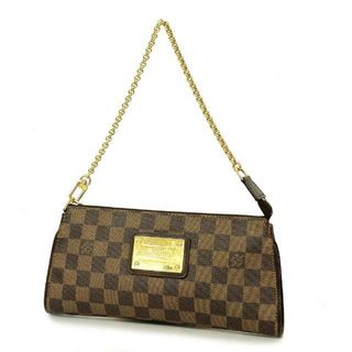 ルイヴィトン(LOUIS VUITTON)の【4fc3127】ルイヴィトン ハンドバッグ/ダミエ/エヴァ/N55213/エベヌ【中古】レディース(ハンドバッグ)