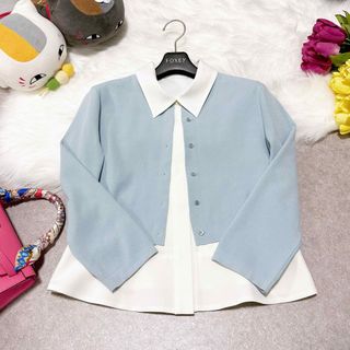 sacai - 美品♡sacai 異素材 フリル レオパード ニット ドッキング