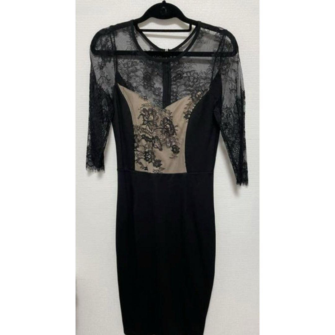 シースルードレス◎タイトドレス レディースのフォーマル/ドレス(ミディアムドレス)の商品写真