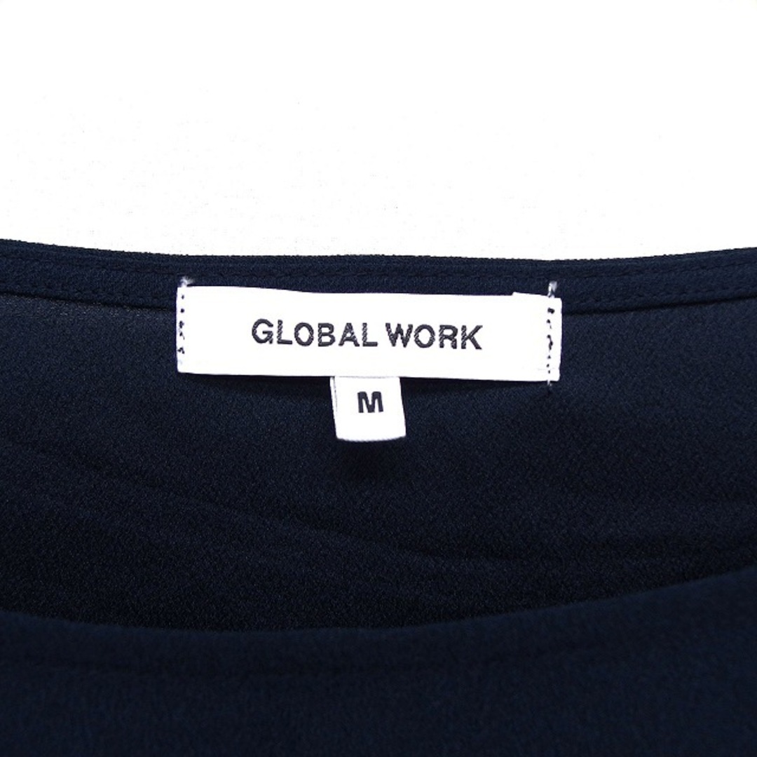 GLOBAL WORK(グローバルワーク)のグローバルワーク カットソー シフォン アシンメトリー タック ボートネック M レディースのトップス(その他)の商品写真