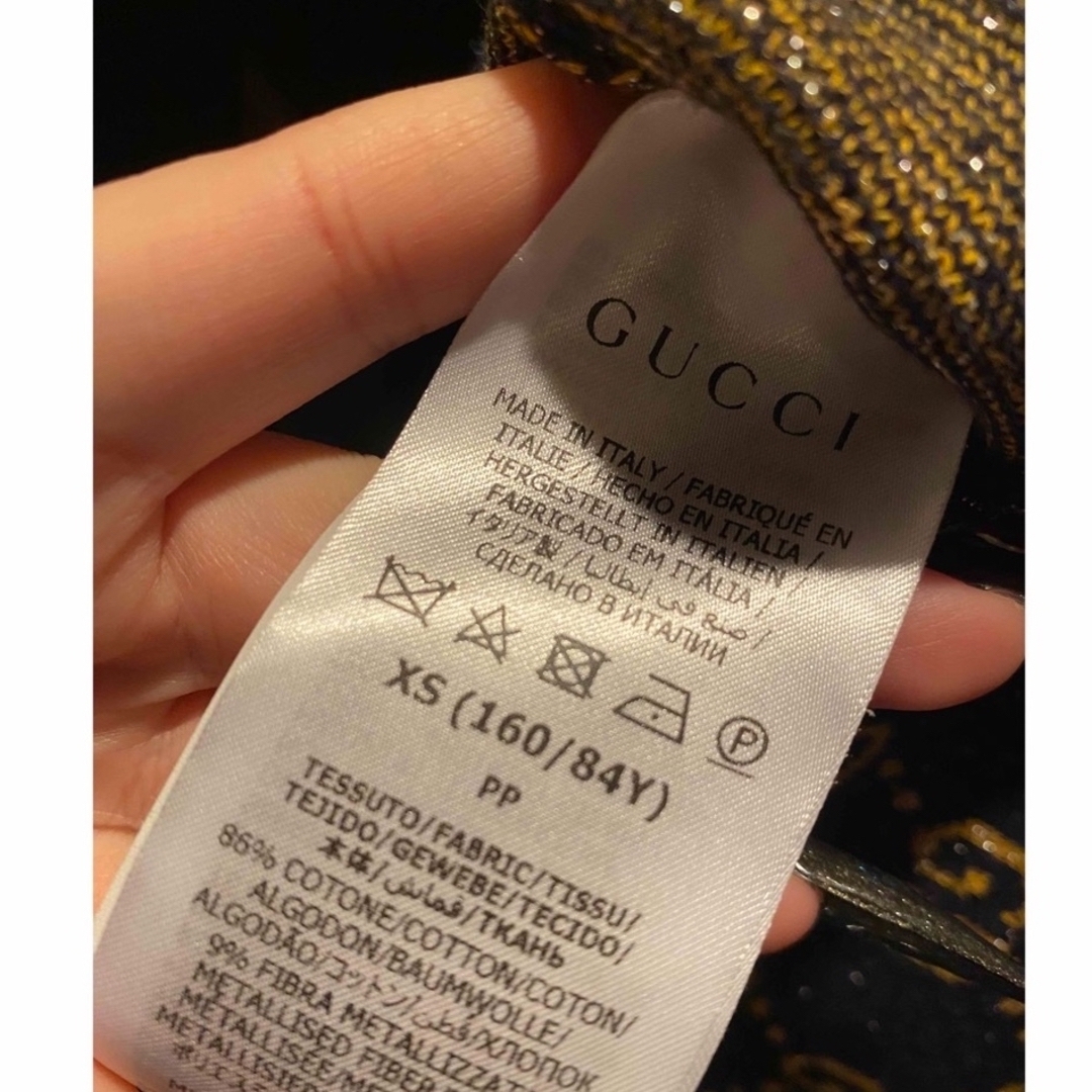 Gucci(グッチ)のGUCCI ワンピース　GG ラメ レディースのワンピース(ミニワンピース)の商品写真