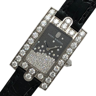 ハリーウィンストン(HARRY WINSTON)の　ハリーウィンストン HARRY WINSTON アヴェニュー ドロップダイヤモンド AVEQHM21 WW280 K18WG レディース 腕時計(腕時計)