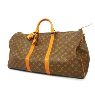 ルイヴィトン(LOUIS VUITTON)の【4fc3267】ルイヴィトン ボストンバッグ/モノグラム/キーポル55/M41424/ブラウン【中古】メンズ/レディース/ユニセックス(ボストンバッグ)