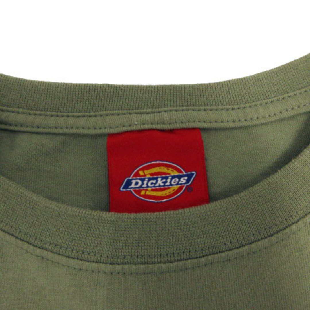 Dickies(ディッキーズ)のディッキーズ ワンピース Tシャツワンピ ロゴ 半袖 ミモレ丈 カーキ F レディースのワンピース(ロングワンピース/マキシワンピース)の商品写真