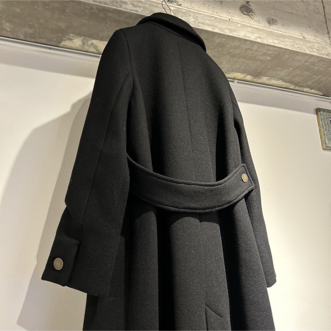 NOISE MAKER(ノイズメーカー)のNOISE MAKER  スーパーロングコート 38 ブラック WOMEN レディースのジャケット/アウター(ロングコート)の商品写真