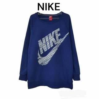 ナイキ(NIKE)のNIKE　ナイキ　古着　ラグランスリーブ　トレーナー　スウェット　ビックロゴ(スウェット)