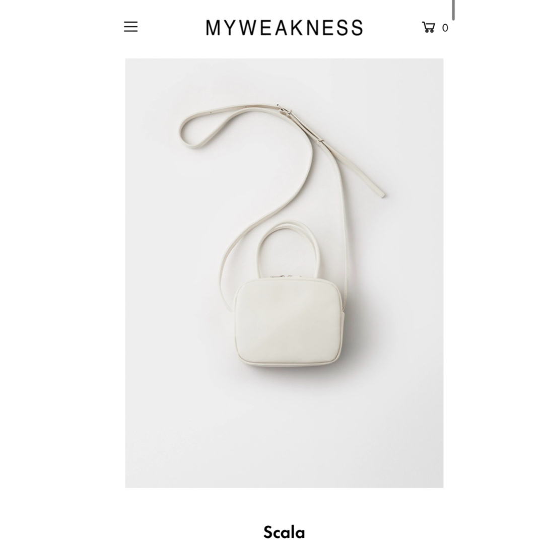 MYWEAKNESS  Scala 新品バッグ　ホワイトファッション