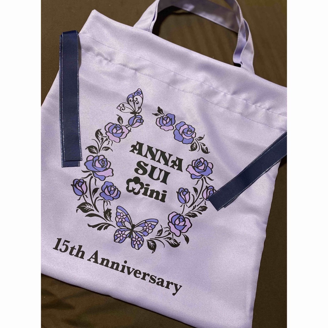 ANNA SUI mini(アナスイミニ)の新品 アナスイミニ ANNA SUI mini 直営店限定 バッグ エコ 巾着 キッズ/ベビー/マタニティのこども用バッグ(トートバッグ)の商品写真