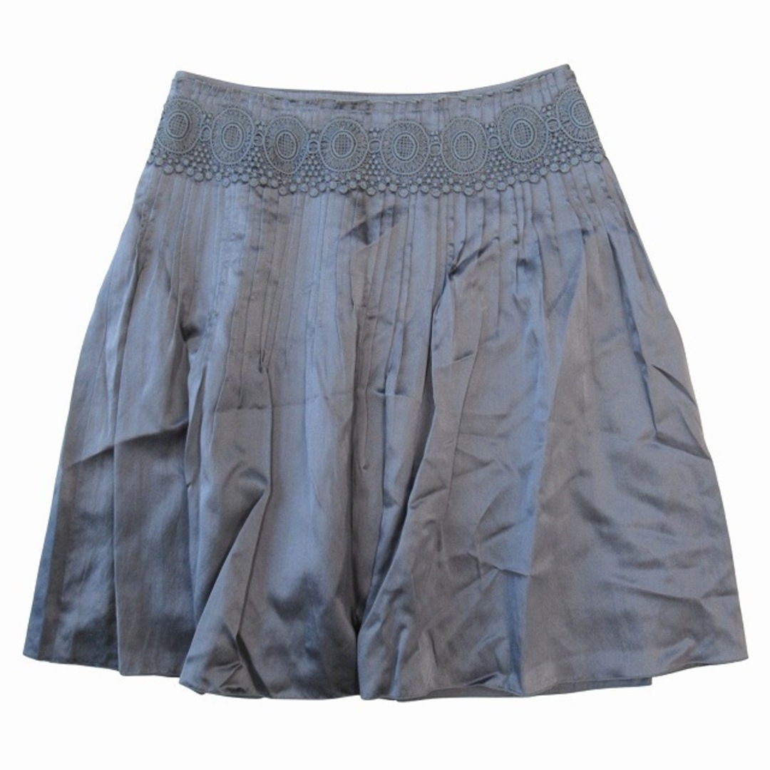 ANTEPRIMA(アンテプリマ)の美品 アンテプリマ ANTEPRIMA シルク レース ハーフ フレア スカート レディースのスカート(ひざ丈スカート)の商品写真