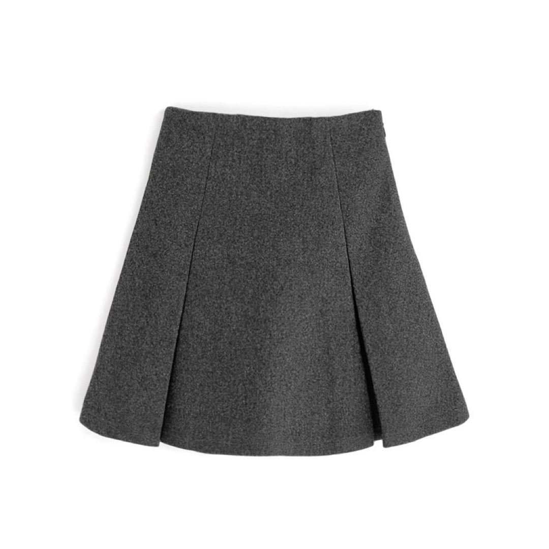 GRL(グレイル)のGRL インパン裏地付 ボックス プリーツ フレア ミニスカート [mei41] レディースのスカート(ミニスカート)の商品写真