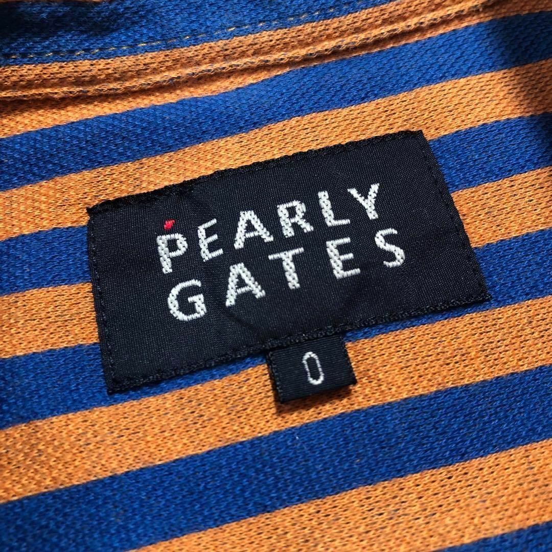 PEARLY GATES(パーリーゲイツ)の【美品】パーリーゲイツ-PEARLY GATES-ストライプポロシャツ レディースのトップス(ポロシャツ)の商品写真