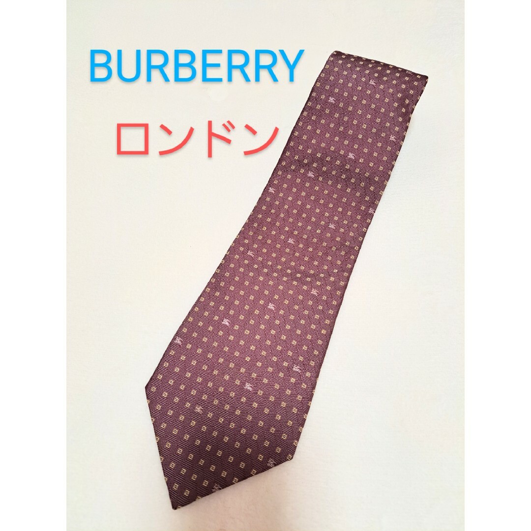 MICHIKO LONDON(ミチコロンドン)の【週末セール】BURBERRYロンドン ネクタイ ホース  ドット柄 ドット メンズのファッション小物(ネクタイ)の商品写真