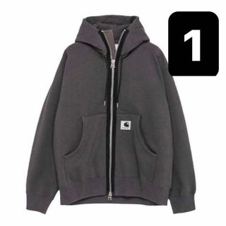 サカイ(sacai)のCarhartt sacai サカイ カーハート フルジップパーカー グレー(パーカー)