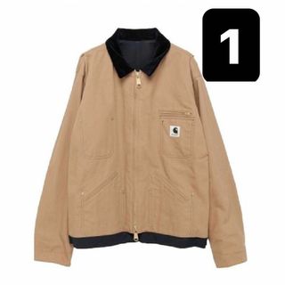 サカイ(sacai)のサカイ カーハート リバーシブル ダック ジャケット ベージュ×ネイビ(カバーオール)