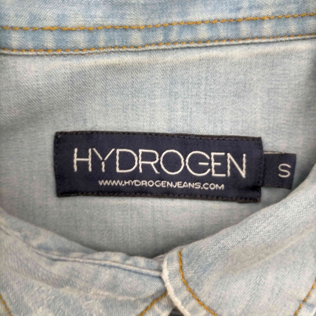 HYDROGEN(ハイドロゲン)のHYDROGEN(ハイドロゲン) スカル刺繍デニムシャツ レディース トップス レディースのトップス(シャツ/ブラウス(長袖/七分))の商品写真