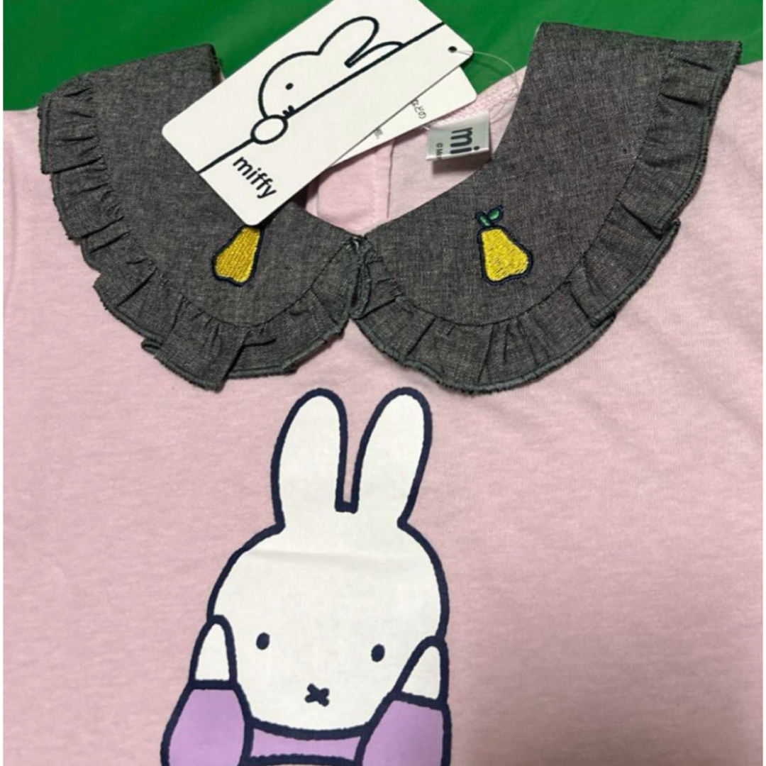 バースデイ(バースデイ)の【新品・タグ付き】miffy ミッフィー　襟付き　Tシャツ　100cm キッズ/ベビー/マタニティのキッズ服女の子用(90cm~)(Tシャツ/カットソー)の商品写真