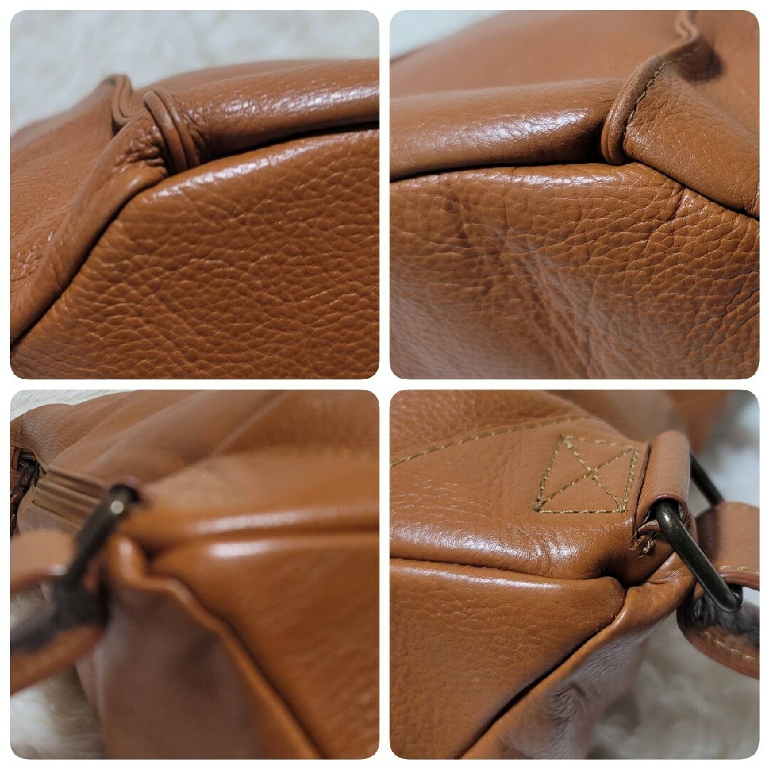 美品】マザーハウス 2way リュック ショルダーバッグ キャメル 美品】マザーハウス 2way リュック ショルダーバッグ キャメル
