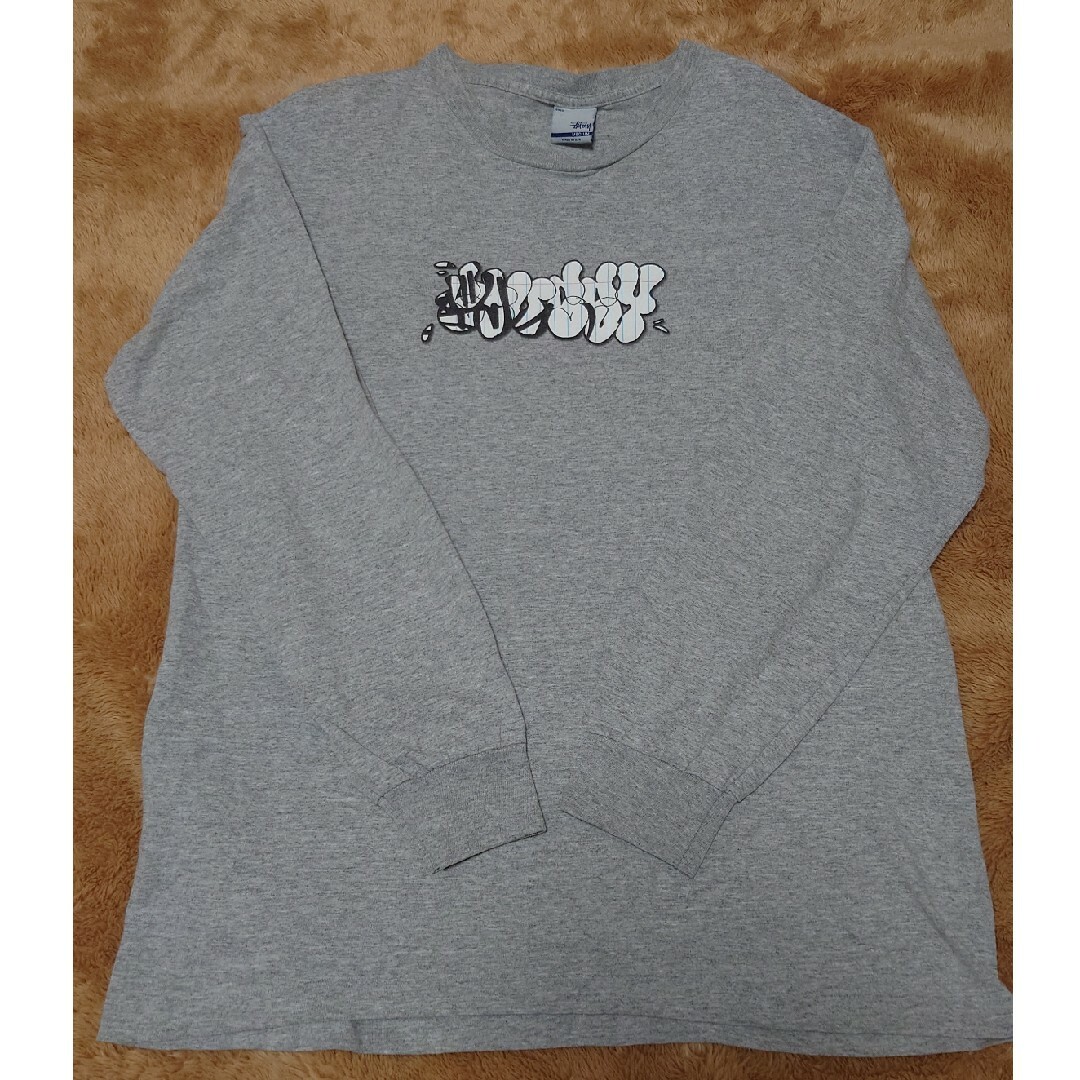 STUSSY(ステューシー)の00s OLD STUSSY ロンT　タギングロゴ　銀タグ　レア物　USA製 メンズのトップス(Tシャツ/カットソー(七分/長袖))の商品写真