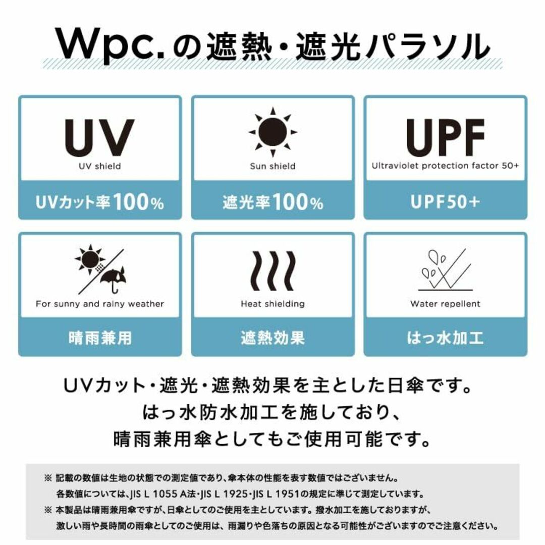 【色: チャコール】Wpc. 日傘 遮光オーガンジーバイカラー ミニ チャコール レディースのファッション小物(その他)の商品写真