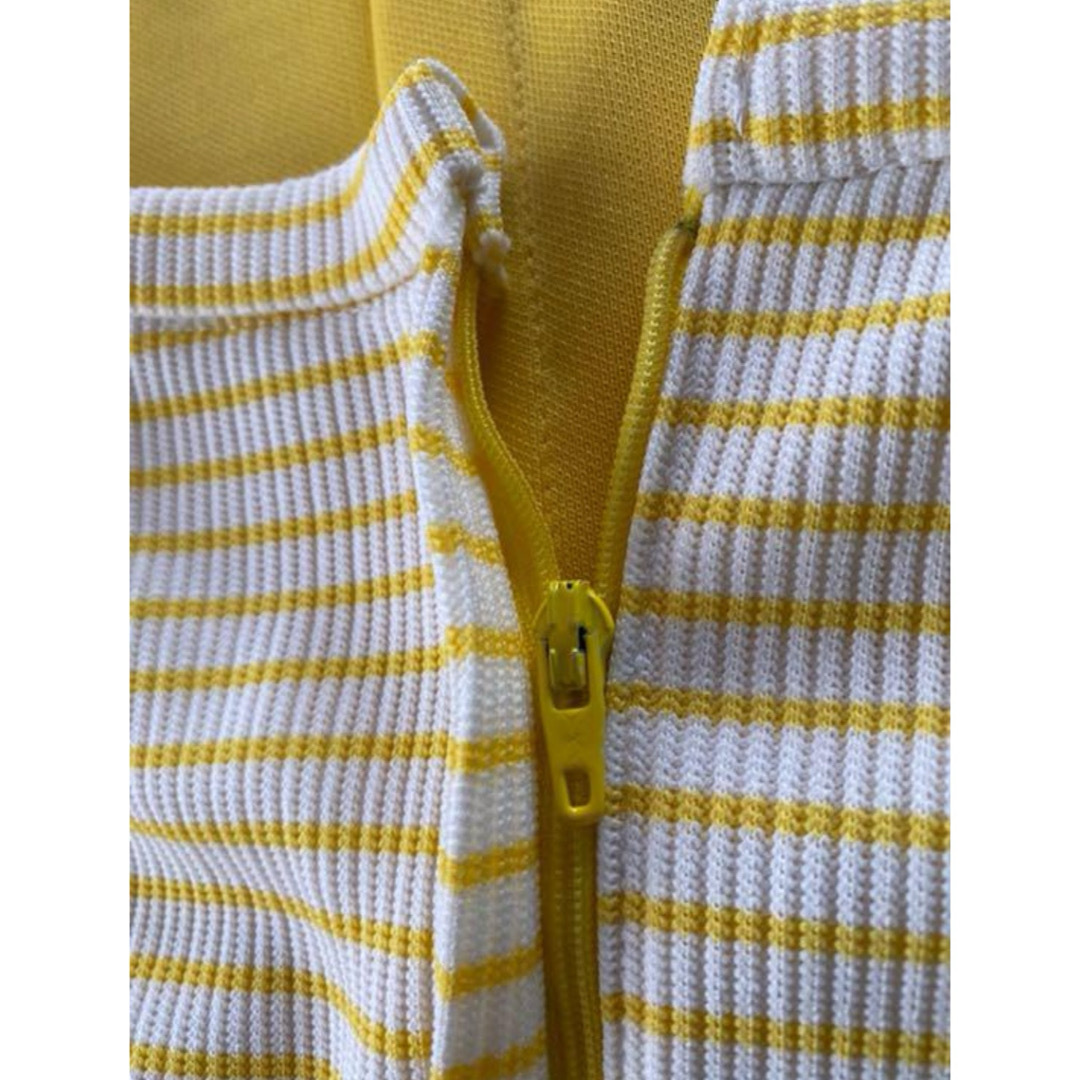 古着 アンティーク 70s ビンテージ ワンピース レモン デッドストック レディースのワンピース(ミニワンピース)の商品写真