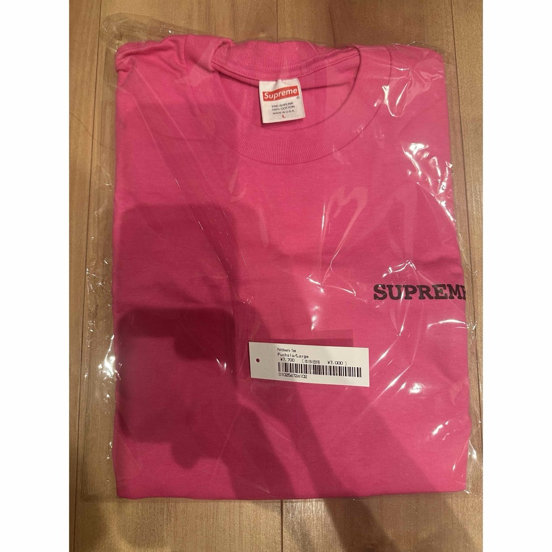 Supreme(シュプリーム)のSupreme Patchwork Tee Fuchsia Lサイズ メンズのトップス(Tシャツ/カットソー(半袖/袖なし))の商品写真