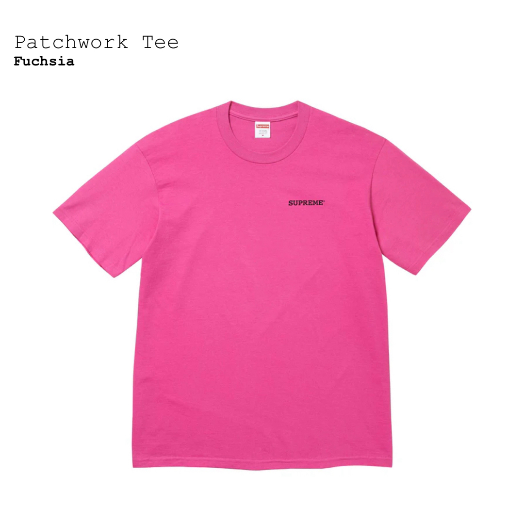 Supreme(シュプリーム)のSupreme Patchwork Tee Fuchsia Lサイズ メンズのトップス(Tシャツ/カットソー(半袖/袖なし))の商品写真