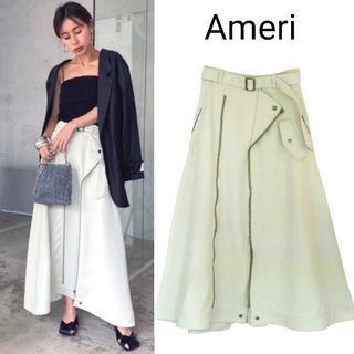 アメリヴィンテージ(Ameri VINTAGE)のAmeri【未使用品】ライダース　フレア　スカート(ロングスカート)