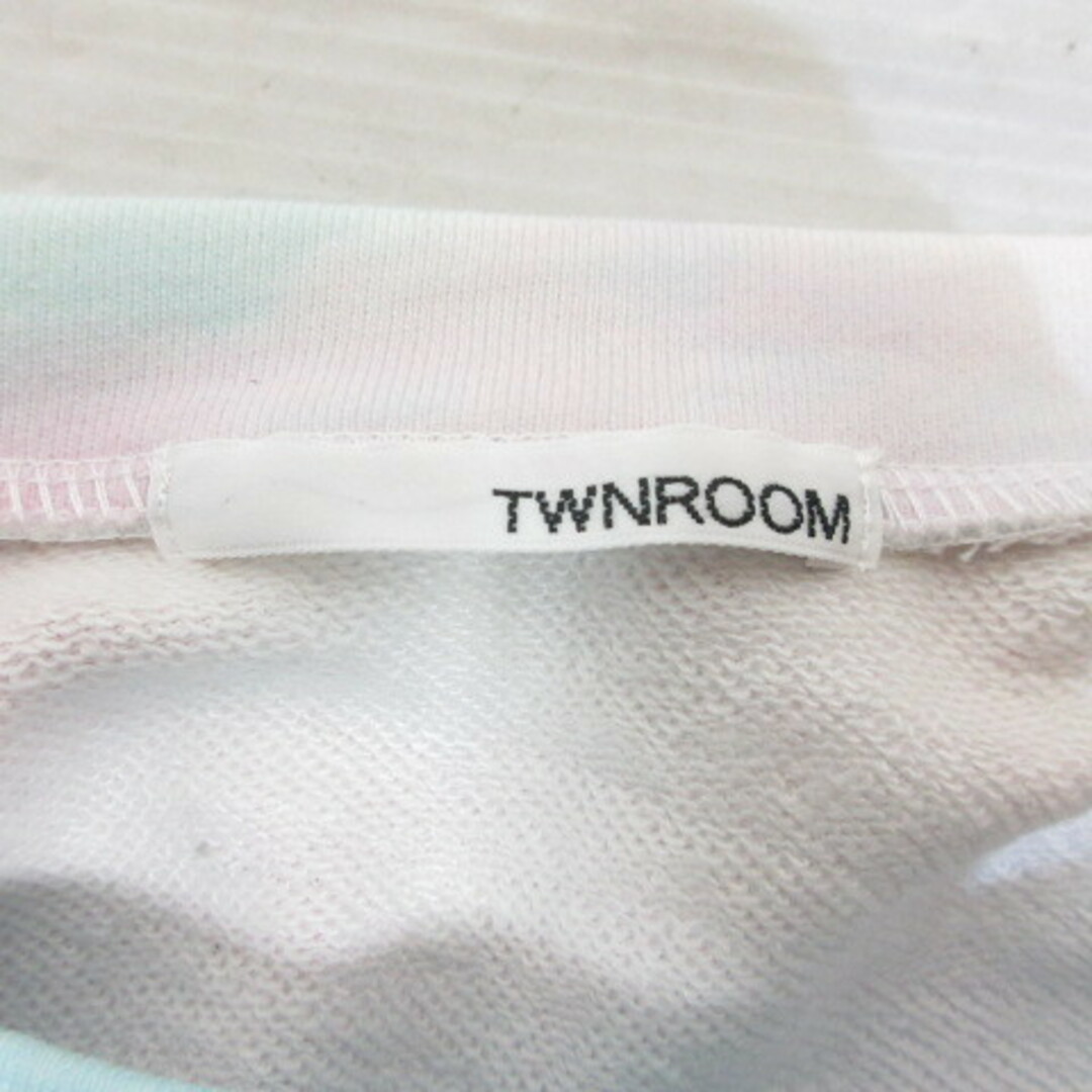 TWNROOM(ツインルーム)のツインルーム TWNROOM タイダイ柄 スウェット カットソー F ピンク系 レディースのトップス(カットソー(長袖/七分))の商品写真