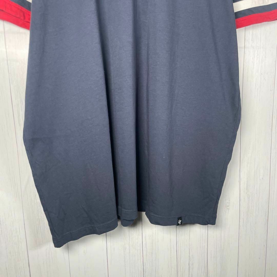 VINTAGE(ヴィンテージ)の[古着]ビンテージ　半袖　リンガーTシャツ　プリント　レッドソックス　ネイビー メンズのトップス(Tシャツ/カットソー(半袖/袖なし))の商品写真