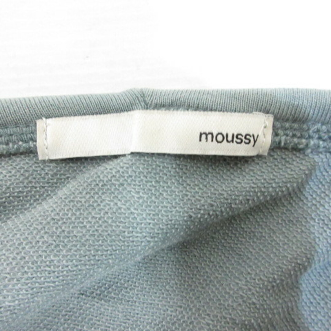 moussy(マウジー)のマウジー moussy デザイン スウェット ダブルジップ パーカー F ブルー レディースのトップス(パーカー)の商品写真