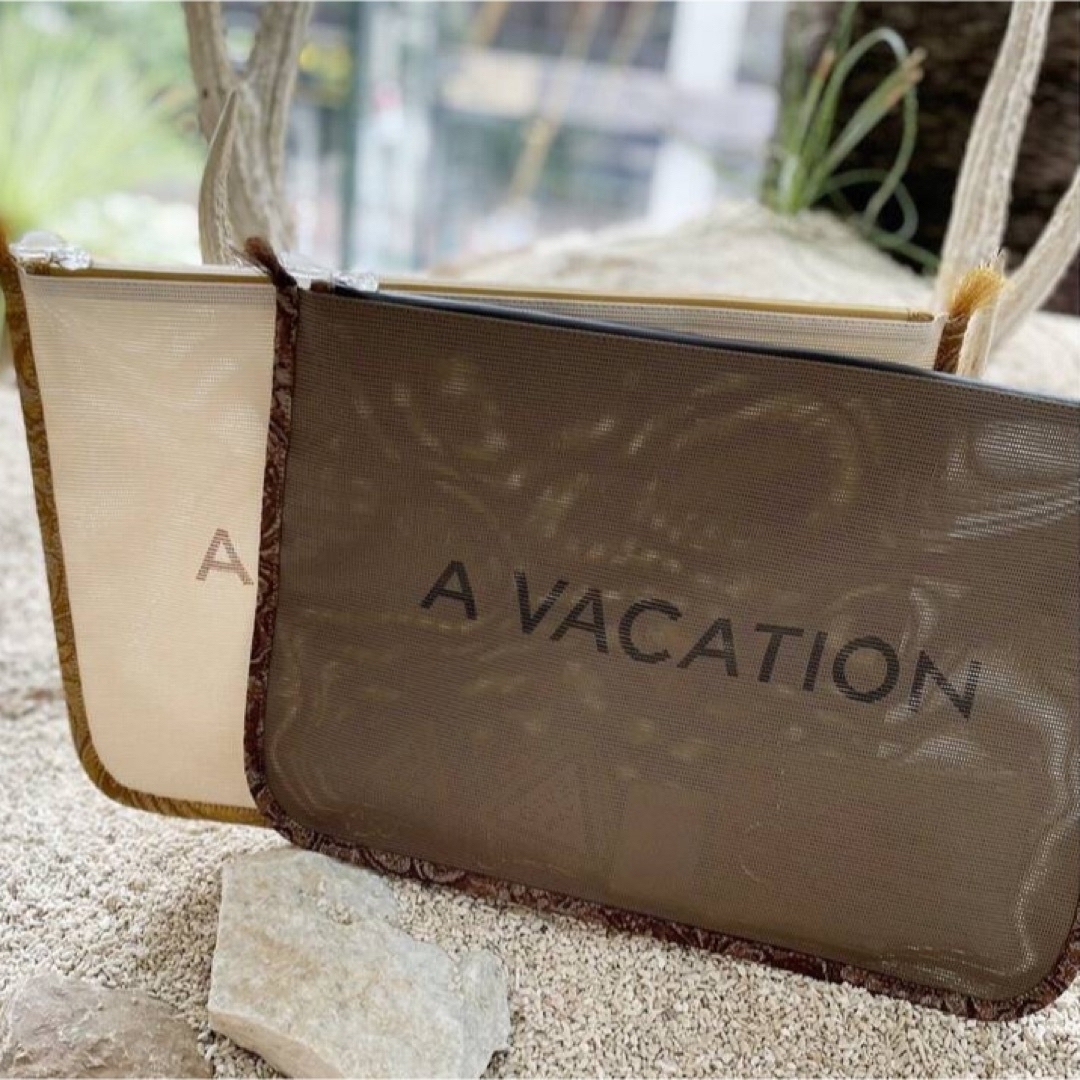 Ron Herman(ロンハーマン)の❤︎新品❤︎A VACATION ア ヴァケーション❤︎メッシュクラッチ レディースのバッグ(クラッチバッグ)の商品写真