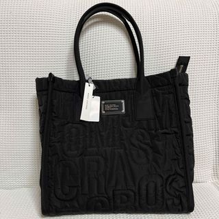 マークジェイコブス(MARC JACOBS)のマークジェイコブス 黒 ロゴキルティング ハンドバッグ トートバッグ(トートバッグ)