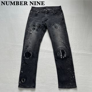 ナンバーナインデニム(NUMBER（N）INE DENIM)の【名作】RE NumberNine ナンバーナイン グランジデニム ブラック(デニム/ジーンズ)