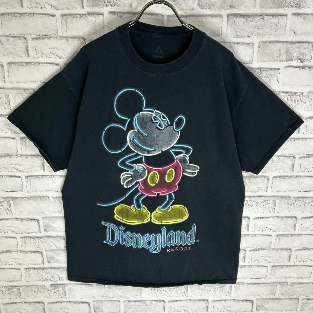 Disney - Disney ディズニー WDW ミッキー 蓄光 ネオンライト Tシャツ