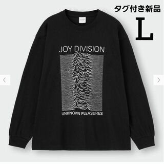 ジーユー(GU)の新品　Joy Division　Tシャツ　カットソー　ブラック　黒　GU　L(Tシャツ/カットソー(七分/長袖))