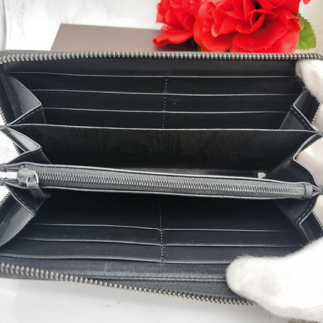希少】 GUCCI グッチ スタッズ ラウンドファスナー 長財布 財布 黒 希少】 GUCCI グッチ スタッズ ラウンドファスナー 長財布 財布 黒