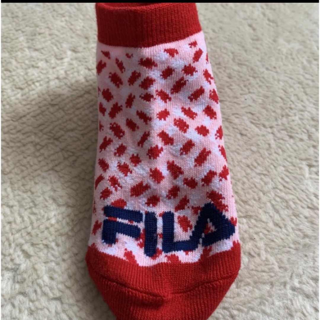 FILA(フィラ)のフィラ  靴下　ソックス　パイル　キッズ　19〜21㎝ キッズ/ベビー/マタニティのこども用ファッション小物(靴下/タイツ)の商品写真