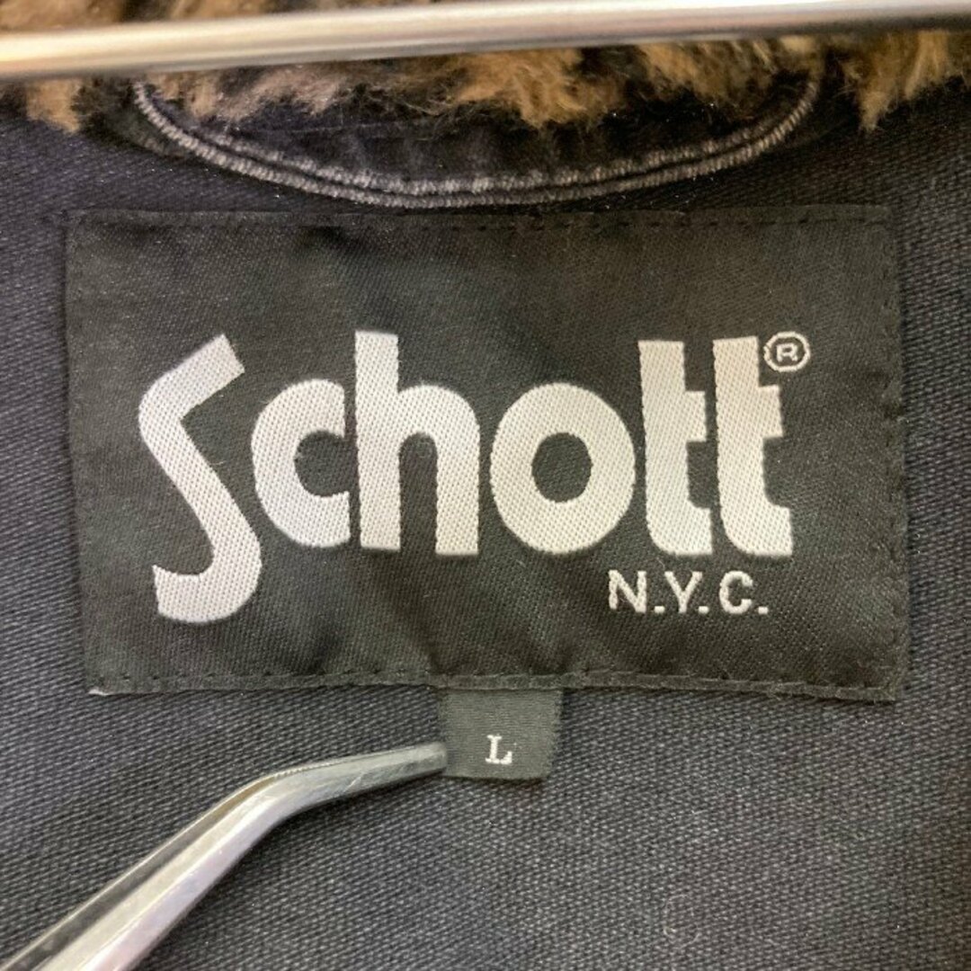 schott(ショット)の★Schott ショット 3135065 コットン マウンテンパーカー レオパード ブラック sizeL メンズのジャケット/アウター(その他)の商品写真