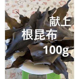 日高昆布　昆布　日髙　天然　北海道　根昆布　頭　根昆布だし　だし　100g(乾物)