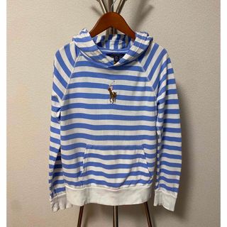 ポロラルフローレン(POLO RALPH LAUREN)のラルフローレン キッズ12-14 150 ボーダー パーカー ビックポニー(その他)