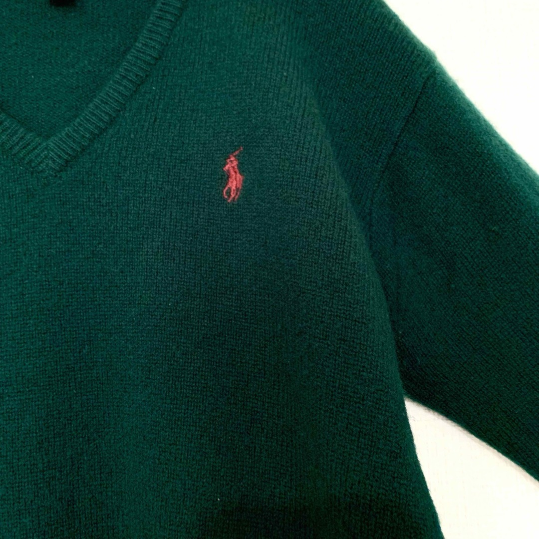 Ralph Lauren(ラルフローレン)の【キッズ】Ralph Laurenラルフローレン/140ウールニットセーター刺繍 キッズ/ベビー/マタニティのキッズ服男の子用(90cm~)(ニット)の商品写真